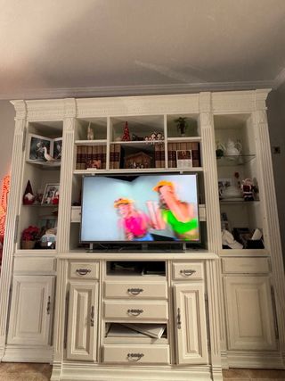 Mueble de salón de madera maciza