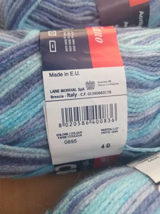 15 Ovillos lana Mondial Crilly Stamped