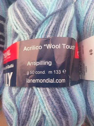 15 Ovillos lana Mondial Crilly Stamped