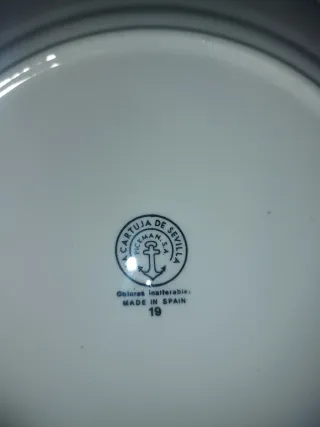Vajilla La Cartuja Serie 19 Nueva AÑOS 90