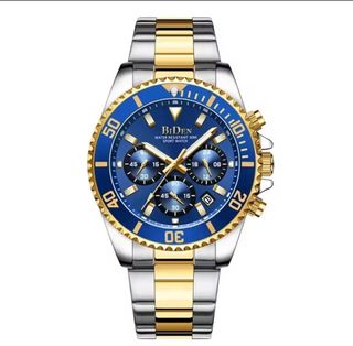 Reloj BIDEN Hombre Azul y Dorado