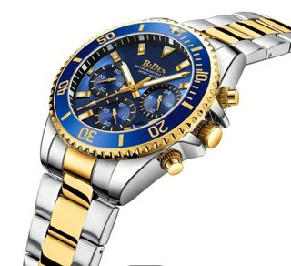 Reloj BIDEN Hombre Azul y Dorado