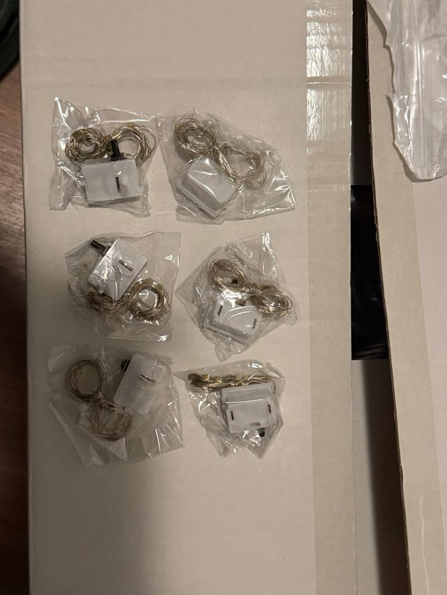 Luces LED 1.50m Oro/Blanco