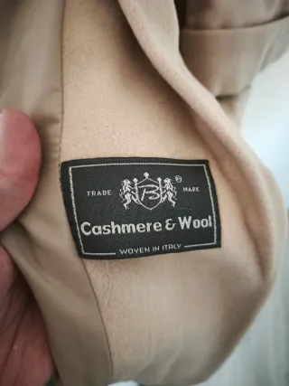 Abrigo Escada Lana Virgen Beige