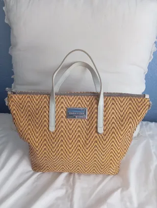 Bolso Bimba y Lola Rafia y Piel