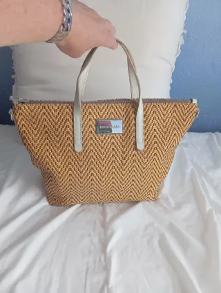 Bolso Bimba y Lola Rafia y Piel