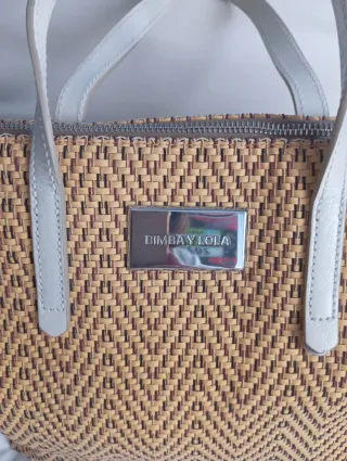 Bolso Bimba y Lola Rafia y Piel