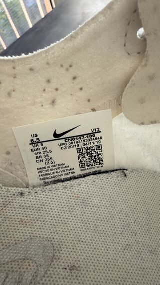 Nike React Vision Plata y Blanco