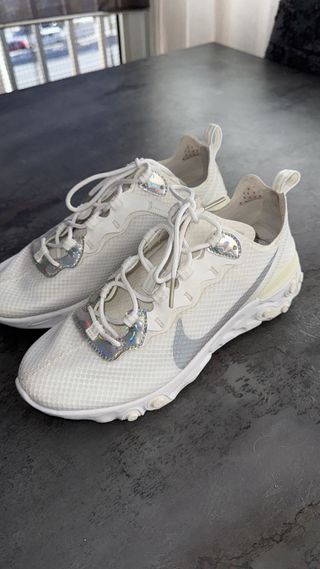 Nike React Vision Plata y Blanco