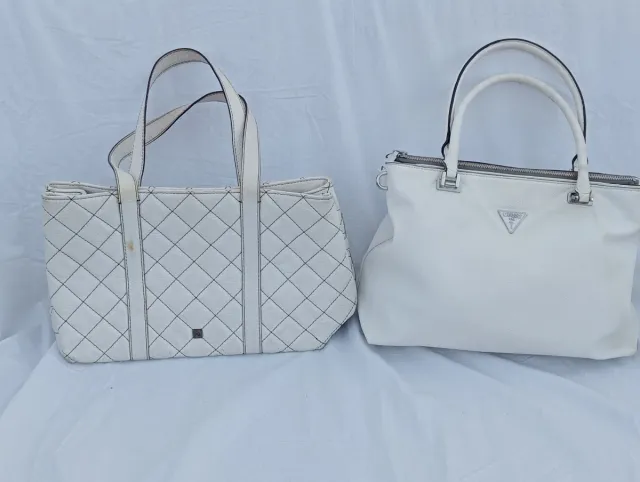 Lote 2 Borse Guess e Purificación García bianche