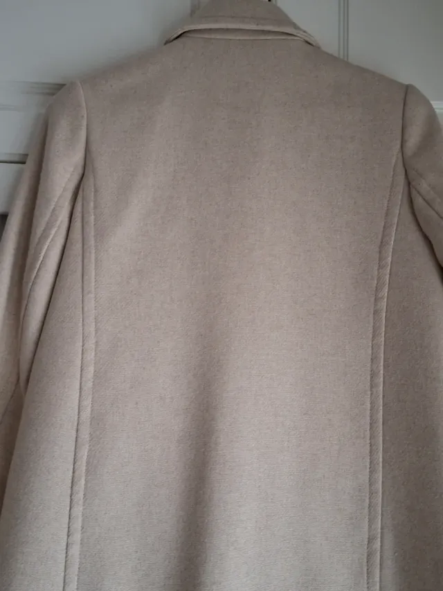 Abrigo Mango Beige Talla S