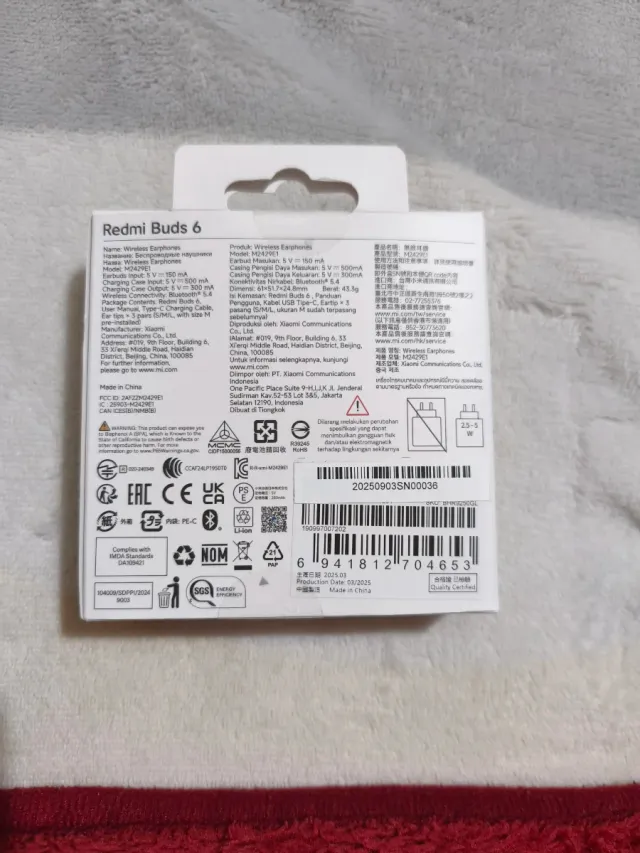 Auriculares Xiaomi Redmi Buds 6