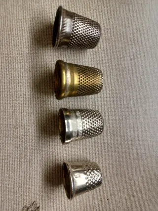 Lote 5 dedales costura vintage