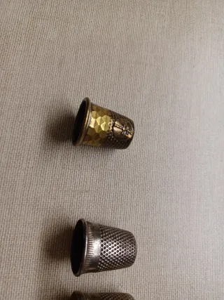 Lote 5 dedales costura vintage