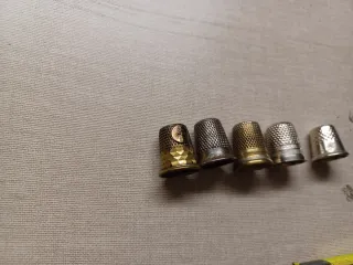 Lote 5 dedales costura vintage