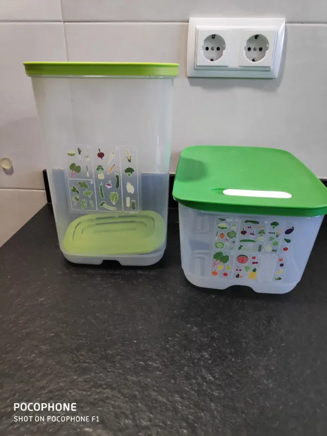 2 Contenedores Tupperware Fruta y Verdura