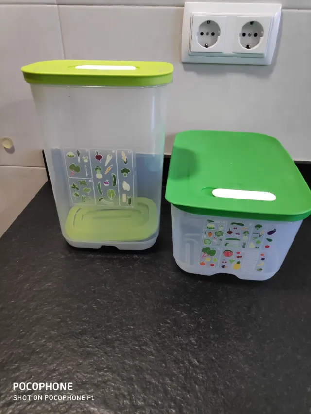 2 Contenedores Tupperware Fruta y Verdura