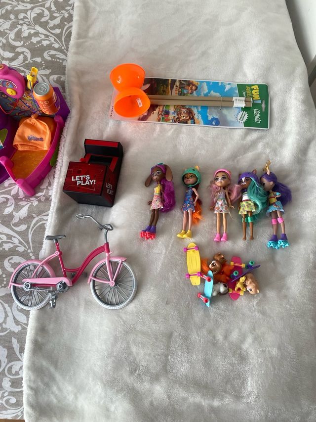 Lote Juguetes Muñecas Bicicleta Patinetes