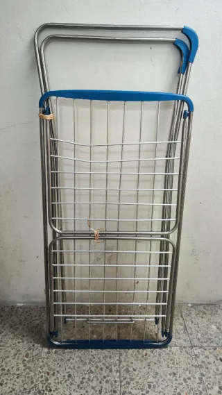 Tendedero Plegable Metálico Azul