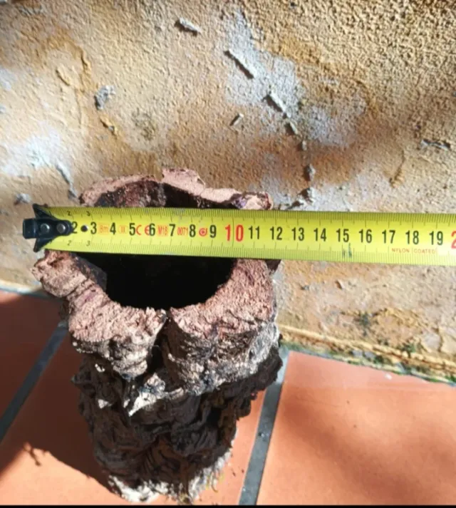 Tubo de corcho natural