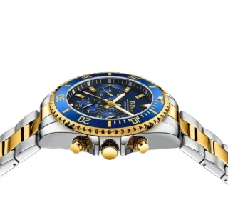 Reloj Biden Hombre Azul y Dorado
