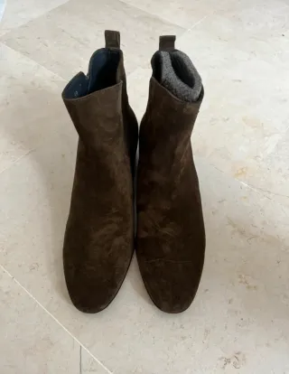 Botines Homers ante verde/marrón T.39