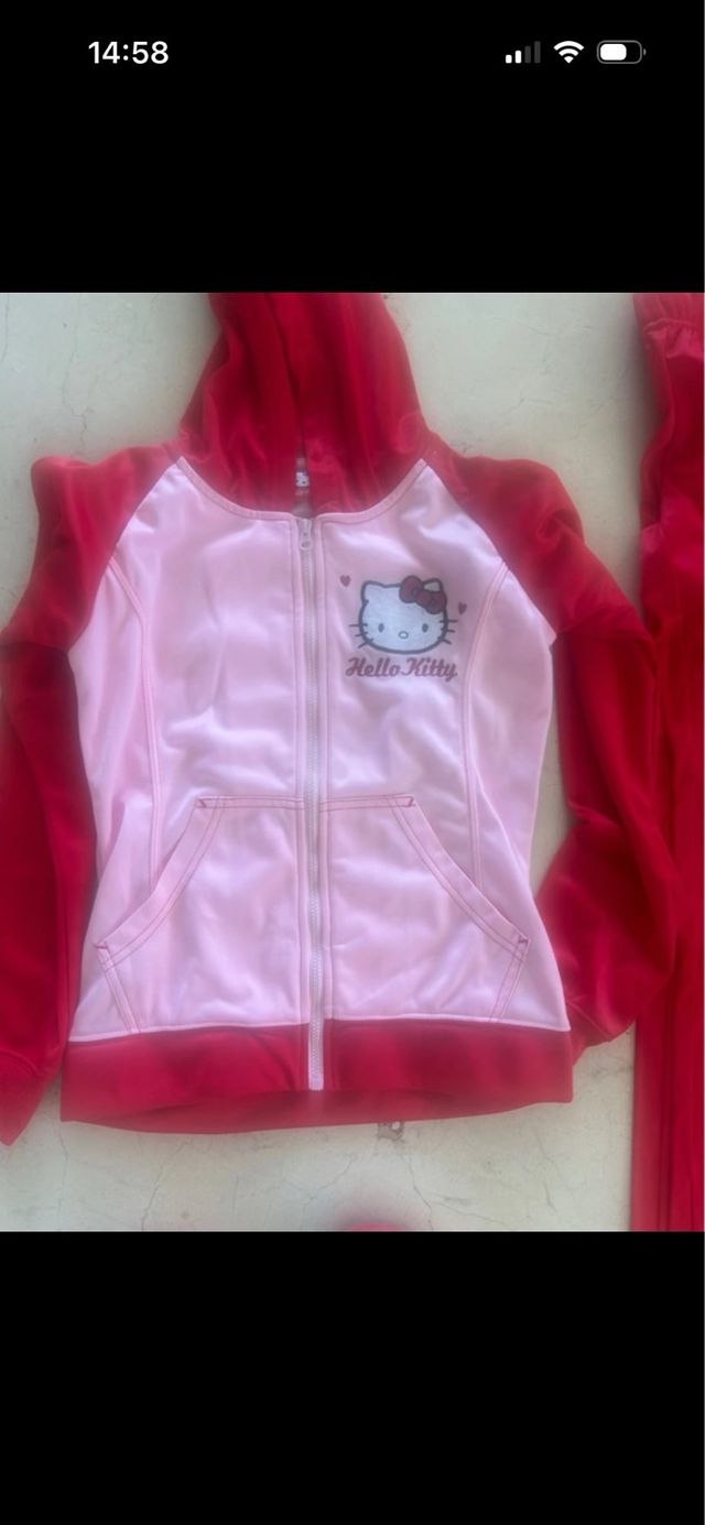Chándal Hello Kitty Rojo 10 Años