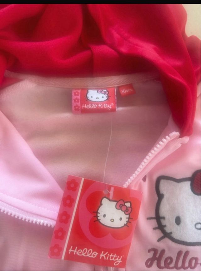 Chándal Hello Kitty Rojo 10 Años