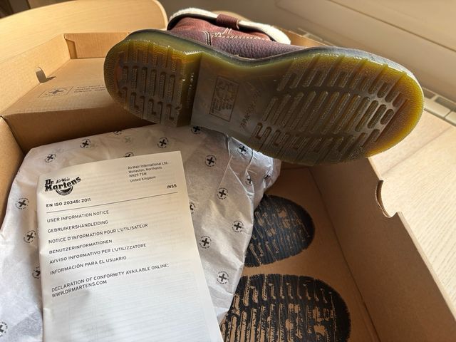 Botas Dr Martens Marrones con Forro