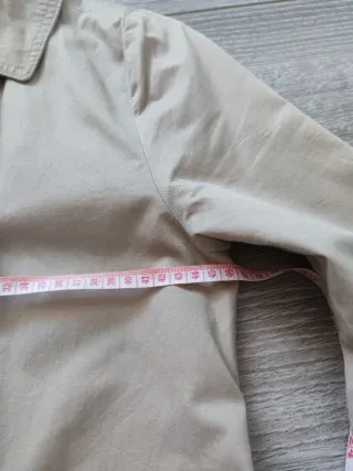 Gabardina Zara Beige Oscura/Camel