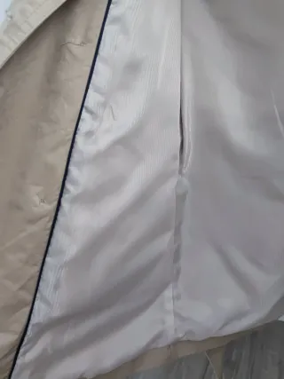 Gabardina Zara Beige Oscura/Camel