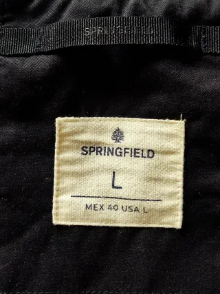 Cazadora Bomber Springfield Negra Talla L