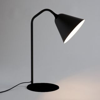 Lampada da tavolo metallo pieghevole nera