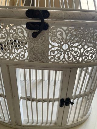 JAULA DECORATIVA BLANCA