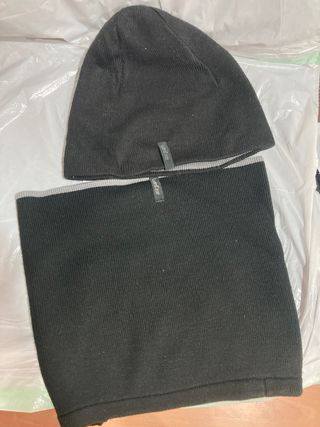 Conjunto Gorro y Bufanda Wedze Negro Gris