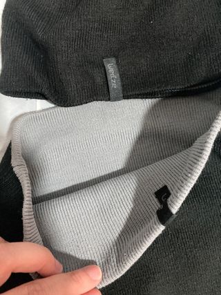 Conjunto Gorro y Bufanda Wedze Negro Gris