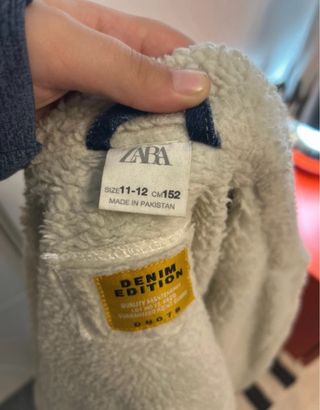 Giacca jeans con pelliccia taglia 11-12