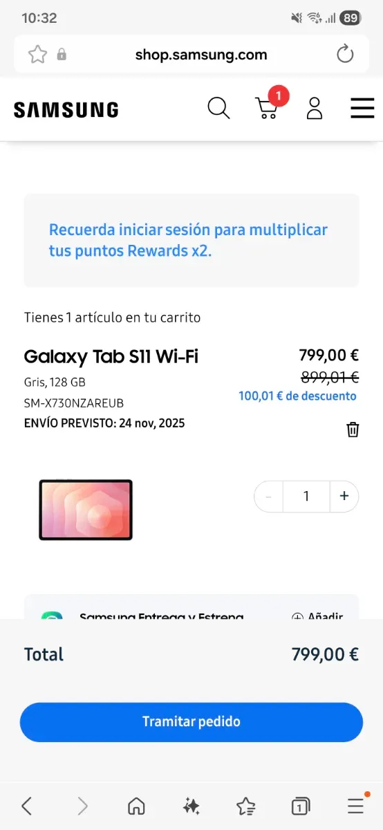 Samsung Tab S11 NUEVA + Garantía. MEJOR PRECIO