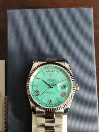 Reloj Automático Cadisen C8185G Azul