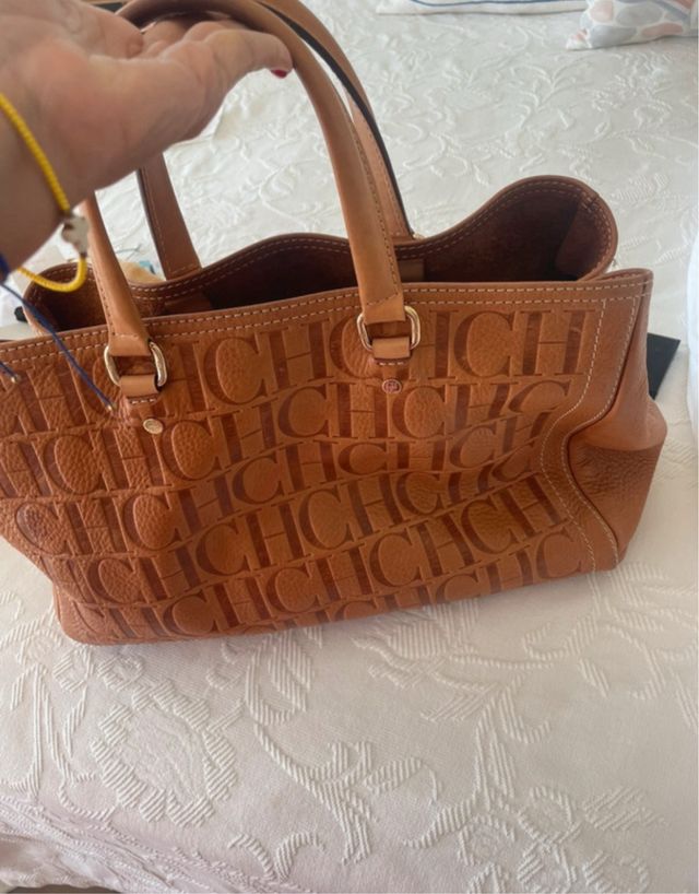 Bolso Carolina Herrera Marrón CH
