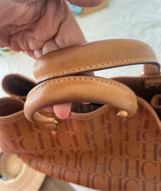 Bolso Carolina Herrera Marrón CH