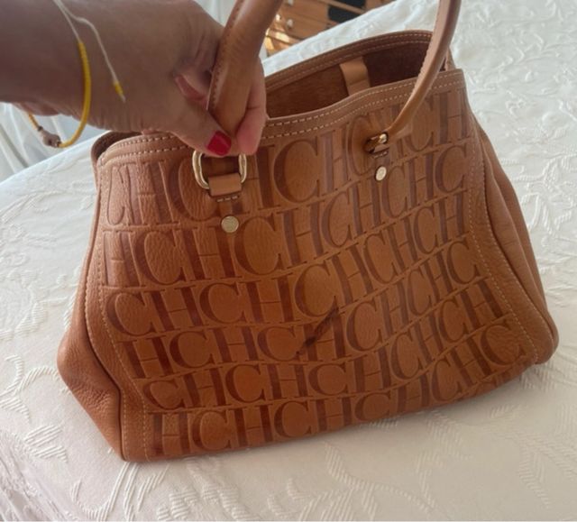 Bolso Carolina Herrera Marrón CH
