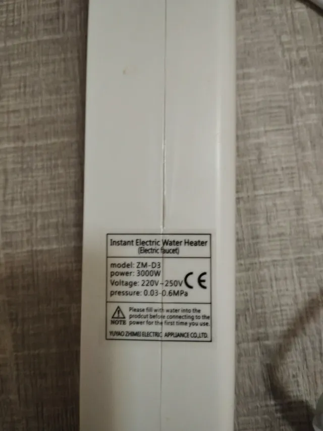 Calentador instantáneo eléctrico