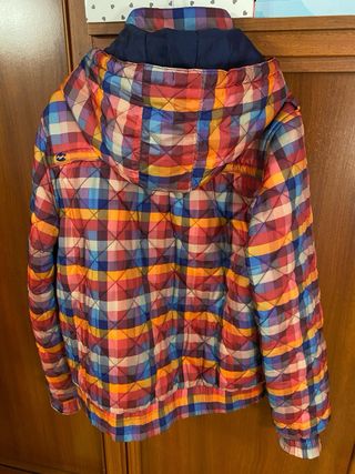 Plumífero cuadros multicolor