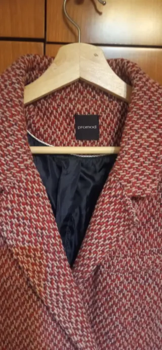 Abrigo Promod oversize rojo/rosa T.36