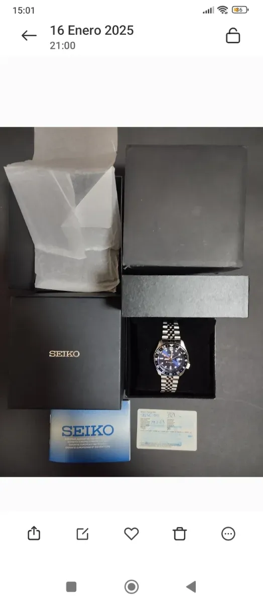 SSK003K1 Reloj de hombre Acero Seiko 5 Sport GMT