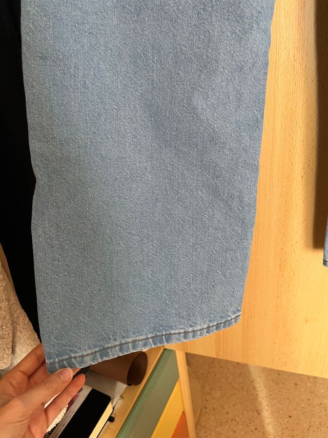 Vaqueros anchos azules