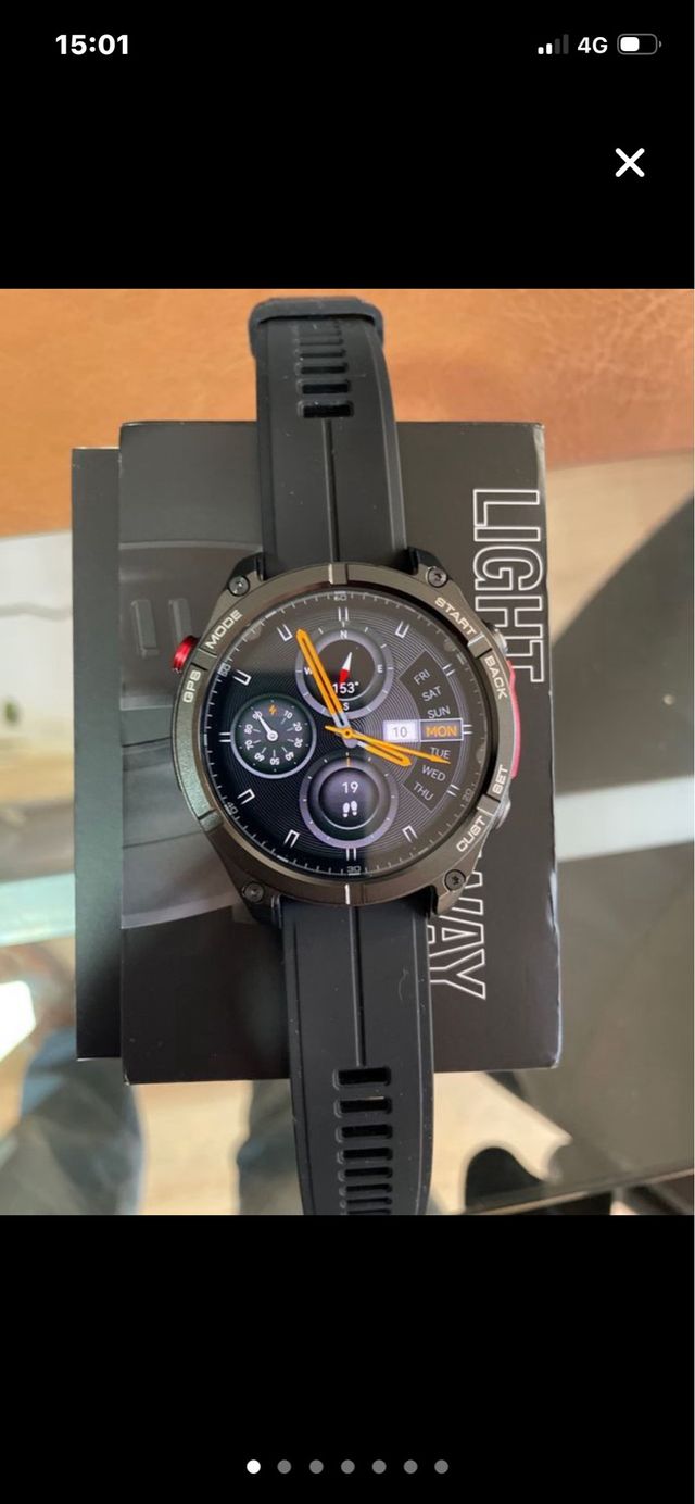 Reloj Inteligente Zeblaze Negro y Rojo