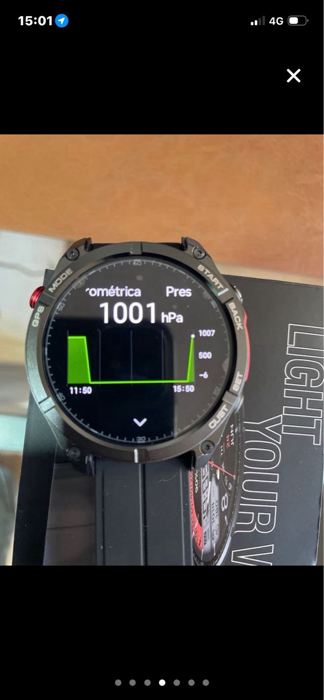 Reloj Inteligente Zeblaze Negro y Rojo