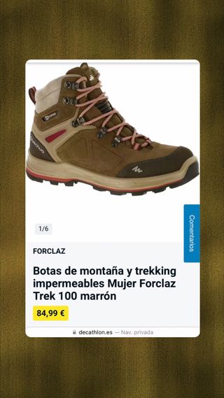 Botas de montaña/trekking impermeables. Talla 39